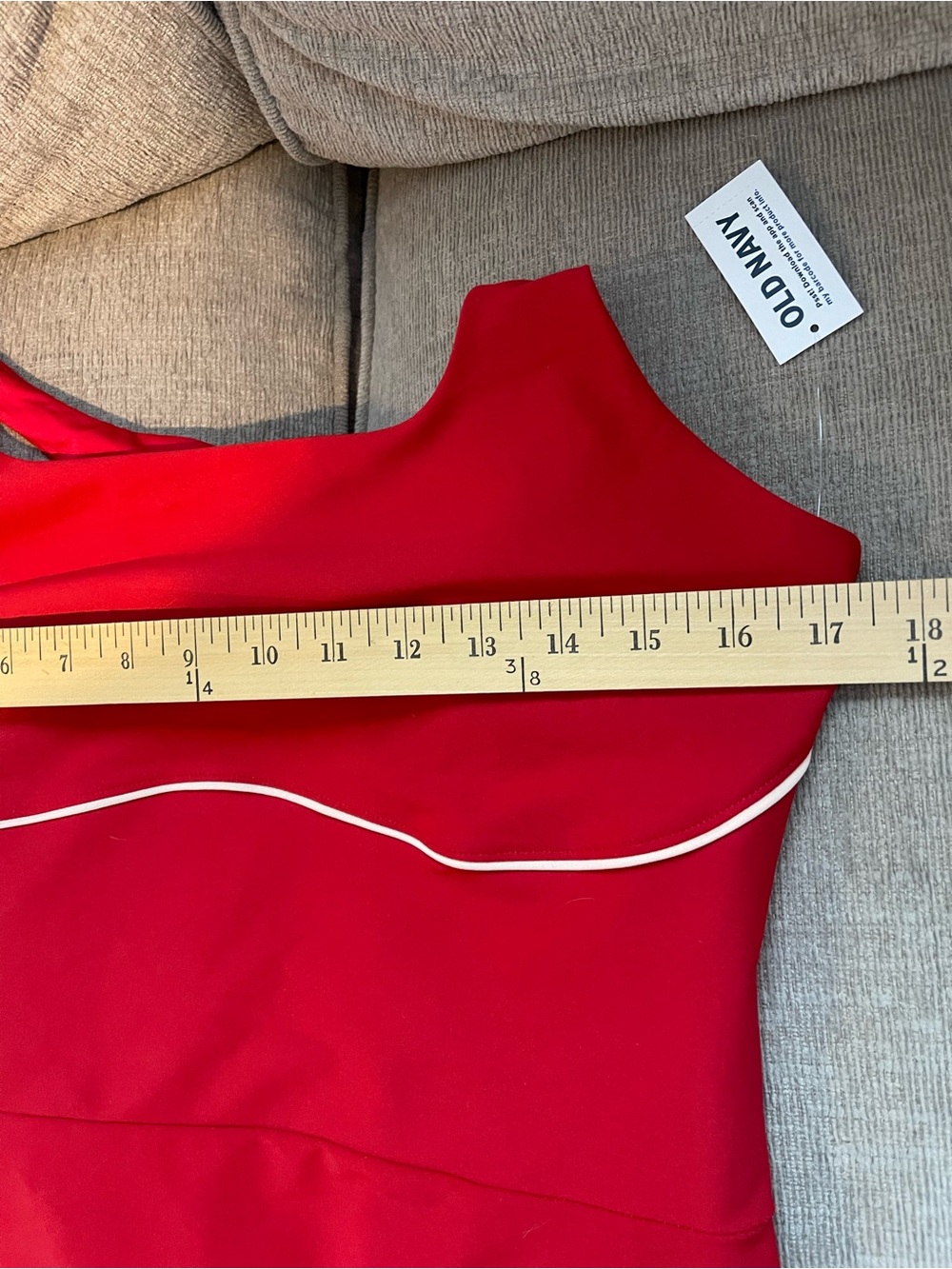 Old Navy Active Red Powersoft Go-Dry Tennis Dress Pickleball Pocket Built in Bra - Picture 15 of 15